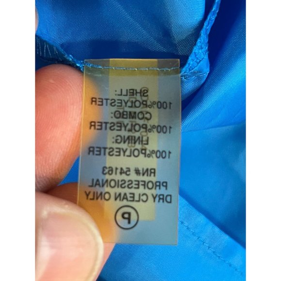 Guess Womens Frill Mini Dress Pleated Ruffle Layered Adjustable Strap Blue SZ 8 - Picture 8 of 8